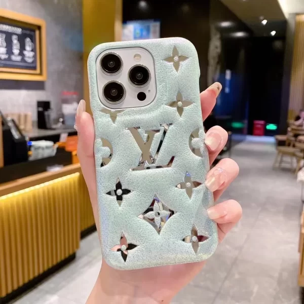 best light blue Louis Vuitton Iphone 14 Pro Max Case