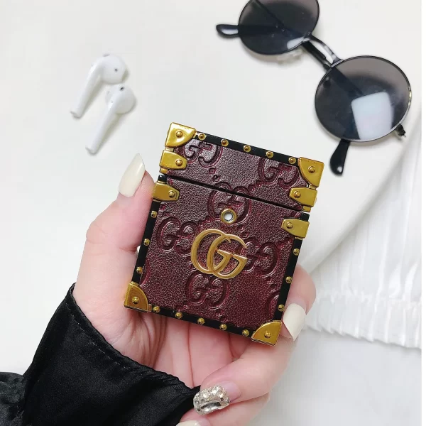 brown gucci airpods pro case