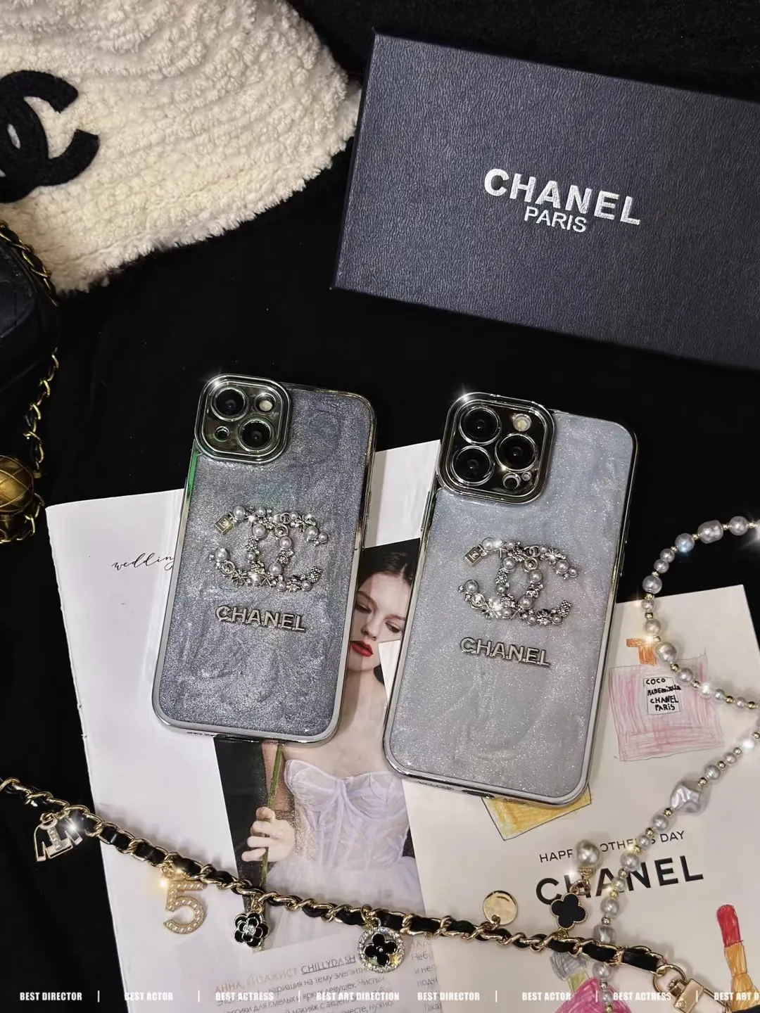 Chanel Iphone 15 Pro Max Case - Luxury Phone Cases