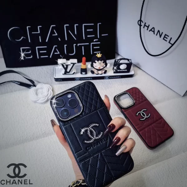 Black Chanel Mobile Phone Case