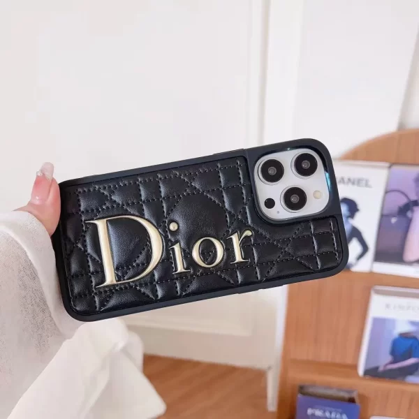 dior iphone 14 pro leather case