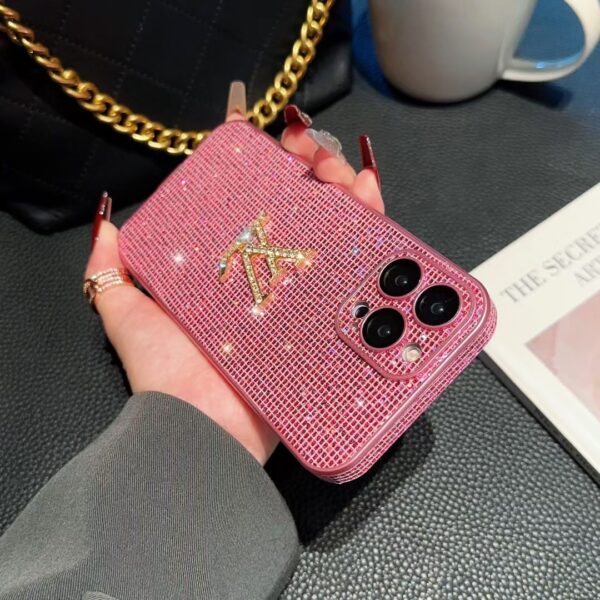 pink louis vuitton phone case