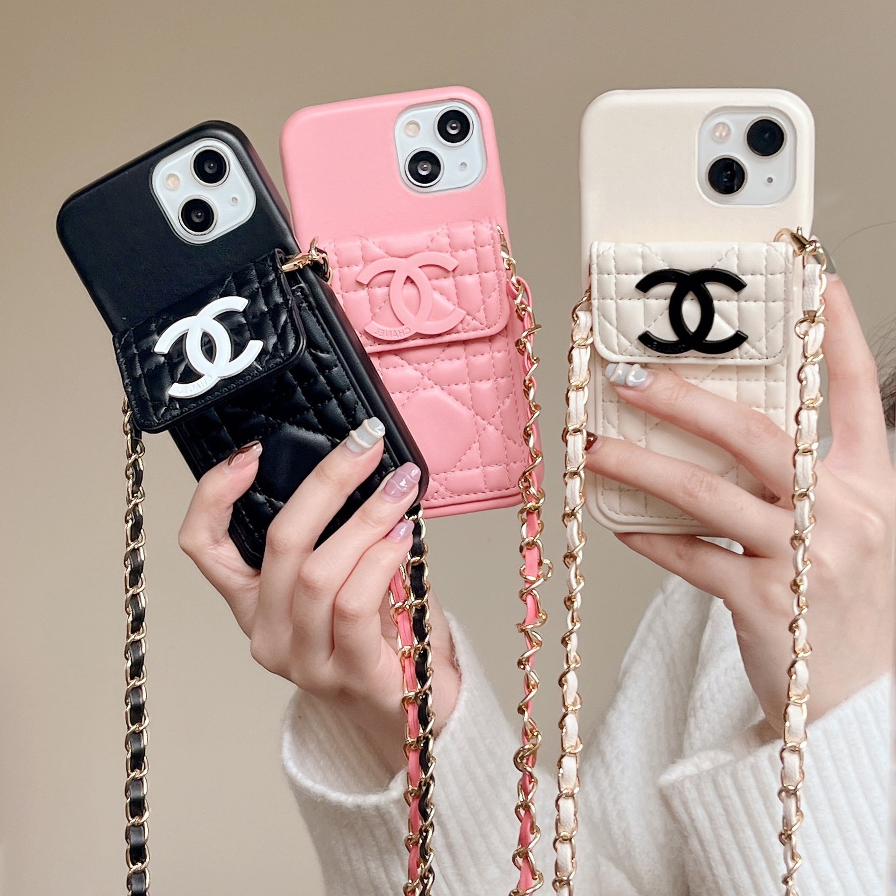 Chanel Phone Case on Chain - Free Shipping & Exclusive Discounts