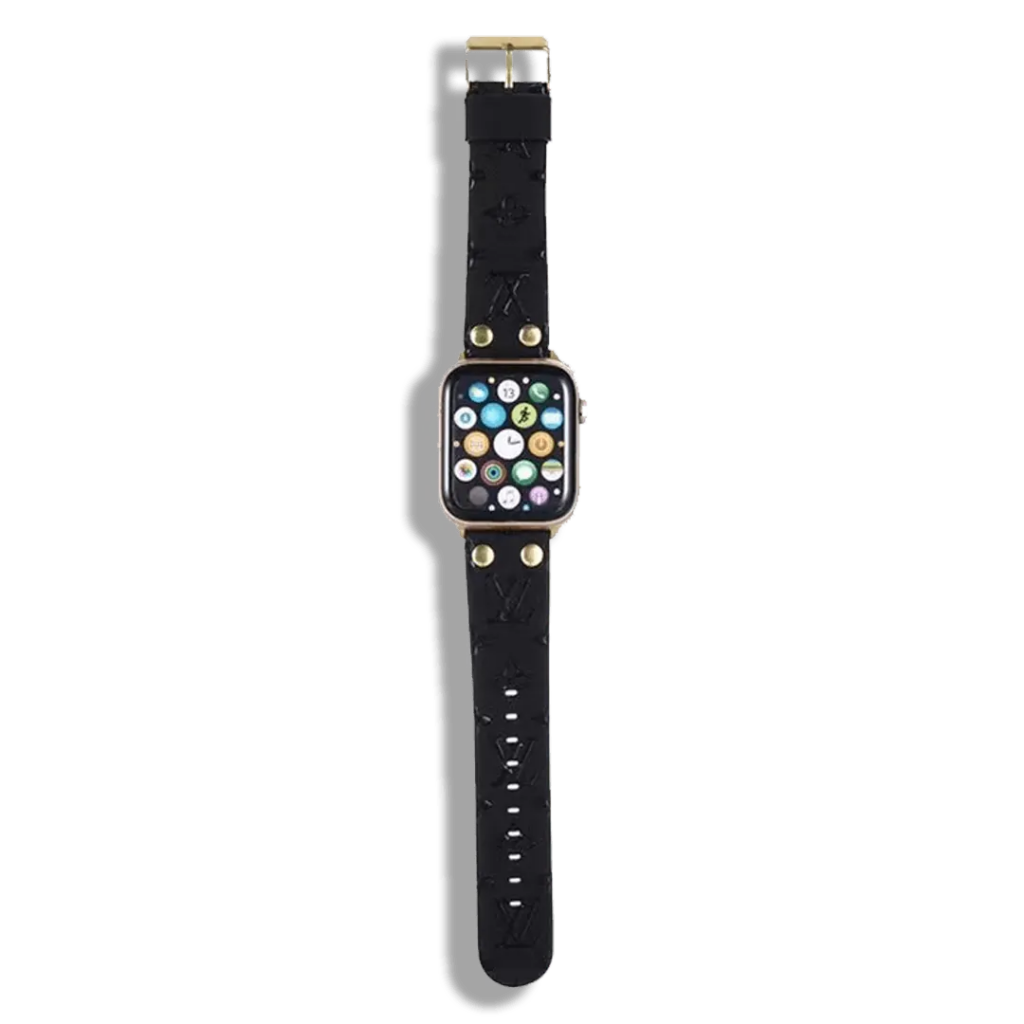Black Louis Vuitton Apple Watch Band