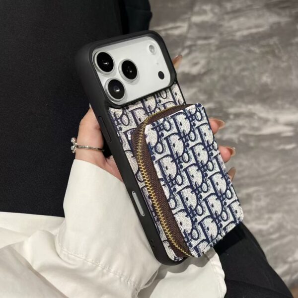 Christian Dior IPhone 17 Case With Wallet Card Holder